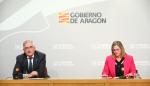 Joaquín Olona y Carmen Urbano, durante la rueda de prensa de este lunes.