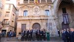 El Rey Felipe VI inaugura en Alcañiz la exposición "Territorios 5X50" en la clausura del 50 aniversario de la UNED