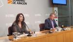 Soledad de la Puente y Luis Lanaspa en la presentación de la Encuesta Aragonesa de Condiciones Laborales