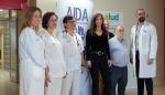 De izda. a dcha.: Serrano, Muñoz, Tejero, Larios, Lierta y Diego Rodríguez, director del Hospital