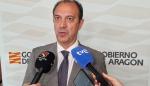 El consejero de Sanidad de Aragón, José Luis Bancalero Flores, en declaraciones a los medios de comunicación.