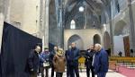 Tomasa Hernández y Manuel Blasco han visitado este viernes la Iglesia de Montalbán.