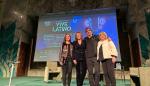 Sara Fernández, Natalia Chueca, Nacho Royo y Tomasa Hernández en la presentación del festival Vive Latino 2024.