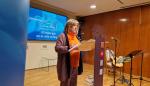 La consejera de Presidencia, Tomasa Hernández, hoy en el acto de la Fundación San Blas