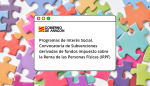 Se ha publicado en BOA la convocatoria de subvenciones con cargo al 0,7% del IRPF y del Impuesto sobre Sociedades