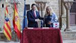 Alejandro Nolasco y Ana Mafé, tras la firma del convenio