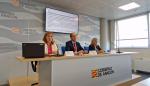 El consejero de Sanidad del Gobierno aragonés, José Luis Bancalero, flanqueado por la directora de Salud Pública, Nuria Gayán (dcha.) y la jefa de servicio en Vigilancia, Begoña Adiego024-10-02 at 10.07.30