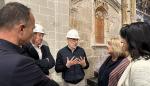 Visita de la consejera a la Basílica de Santa María de los Corporales de Daroca.