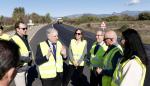 Octavio López supervisa los trabajos del Itinerario 4 del Plan Extraordinario de Carreteras