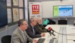 De izquierda a derecha Laurentino Ceña, Miguel Ángel Clavero y Rafael Requena, en la presentación de la campaña de prevención de accidentes en la montaña invernal.