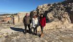 La directora general de Patrimonio Cultural ha visitado este jueves el castillo de Estopiñán.