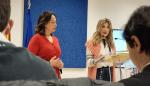 Carmen Susín y Mar Vaquero, durante la rueda de prensa posterior al Consejo de Gobierno.