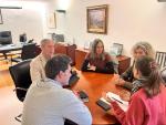 Imagen de la reunión entre Gobierno de Aragón, Federación Aragonesa de Montañismo y Ayuntamiento de Jaca.