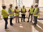 El director general de Cultura, el presidente de la DPT y la alcaldesa de Teruel han visitado las obras de ampliación del Museo de Teruel.
