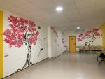 Intervención artística en la sala de espera de la Unidad de Trastornos Alimentarios del Hospital Nuestra Señora de Gracia.