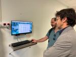 Miembros de Salud Digital y Urgencias de Aragón en el centro de Fraga