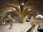La exposición de los bienes culturales de Sijena ocupa la restaurada nave de los antiguos dormitorios