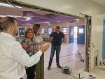 La consejera ha visitado las obras en el CEIP Lucien Briet, de Zaragoza.