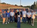 La directora general de Deporte ha viajado a San Marino para apoyar a la selección aragonesa de fútbol.