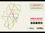 Detalle del cartel de la Semana del Emprendimiento en Aragón 2025