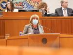 La consejera ha comparecido hoy en las Cortes a petición propia.