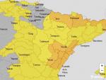 Avisos por vientos en Aragón para el sábado 14 de febrero.