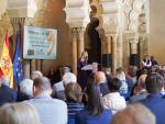 La vicepresidenta ha participado en el acto de homenaje a Manuel Giménez Abad en el Palacio de la Aljafería.