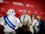 El presidente Azcón y la consejera de Agricultura, Ganadería y Alimentación, Arancha Simón, en la presentación de la Gala Michelin en Huesca.