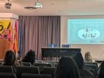 La directora general de Cuidados y Humanización, Estíbaliz Tolosa, en su intervención de hoy