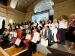 Foto de familia de los premiados