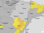 Aviso naranja por tormentas en las comarcas de Gúdar y Maestrazgo.