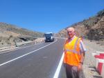 Miguel Ángel Arminio ha supervisado la entrada en servicio del nuevo viaducto de la A-226.