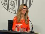La vicepresidenta del Gobierno de Aragón, este jueves en rueda de prensa.
