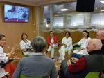 Imagen de una sesión de formación de voluntariado en el Hospital de Barbastro