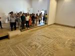 Visita a la villa romana de La Malena, en Azuara.
