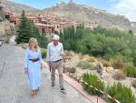 Mar Vaquero ha visitado este jueves la localidad turolense de Albarracin
