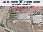 Sobre esta parcela de Parque Goya se levantarán 543 viviendas de alquiler asequible para jóvenes.