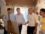 El consejero de Medio Ambiente y Turismo, Luis Biendicho y la directora general de Turismo y Hostelería, María Nogueras, junto al alcalde de Alcañiz, Miguel Ángel Estevan y el concejal de Patrimonio Cultural y Desarrollo, Carlos Andreu