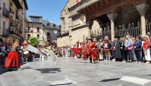 Marta Gastón en la celebración del Primer Viernes de Mayo en Jaca