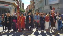 Marta Gastón en la celebración del Primer Viernes de Mayo en Jaca