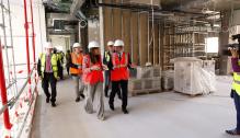 El presidente Lambán visita las obras del nuevo Centro de Salud Barrio Jesús