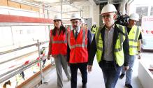 El presidente Lambán visita las obras del nuevo Centro de Salud Barrio Jesús
