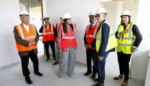 El presidente Lambán visita las obras del nuevo Centro de Salud Barrio Jesús