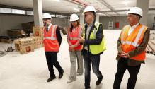 El presidente Lambán visita las obras del nuevo Centro de Salud Barrio Jesús