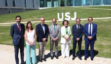 Lambán visita la Universidad San Jorge