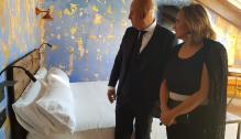 Mayte Pérez, en la inauguración del hotel Somnifabrik, en valderrobres