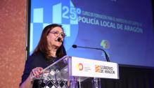 Carmen Sánchez, directora general de Interior y Protección Civil, en la clausura del XXV Curso de Formación de Policías Locales