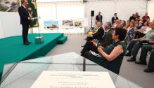 Lambán asiste al acto de inicio de obras de la comandancia de la Guardia Civil