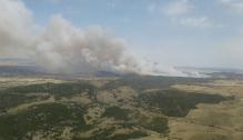 Incendio en Castejón de Tornos.