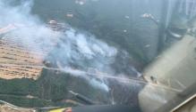 Imagen del incendio de Sigüés.